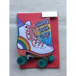 Roller Skate Birthday Cards 