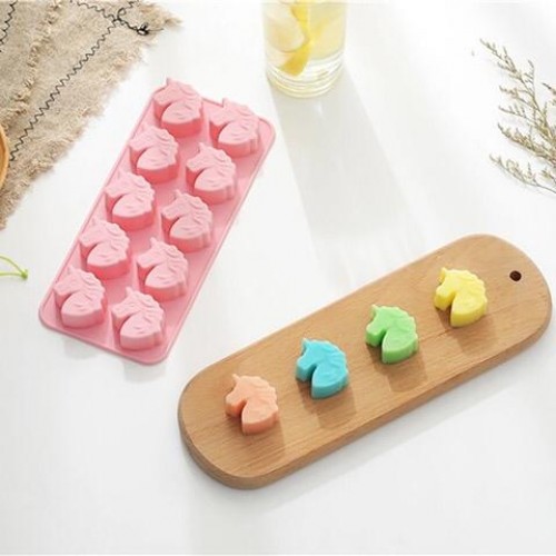 Unicorn Silicone Molds For Ice Cubes, Candys, Fondant & Chocolate